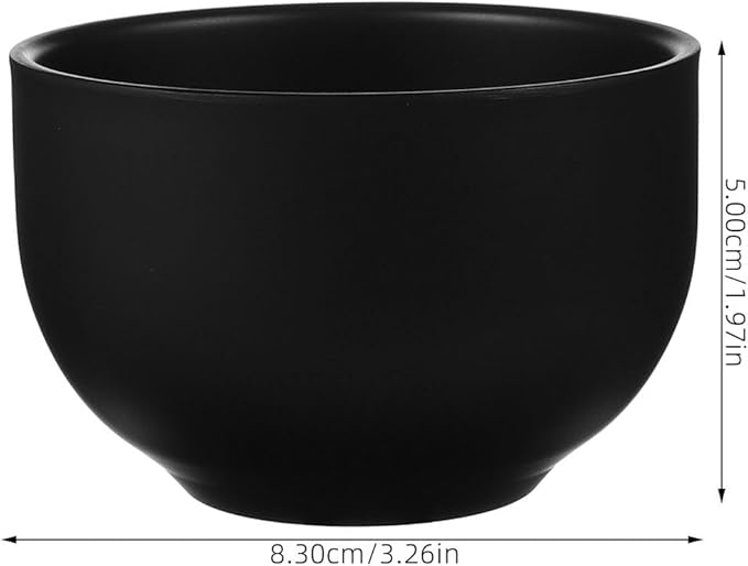 Black Stainless Steel Shaving Soap Bowl with Lid, Small Metal Shave Mug for Men’s Shaving Brush and Cream Warmer, Sturdy Black Shave Accessories for Bathroom Use