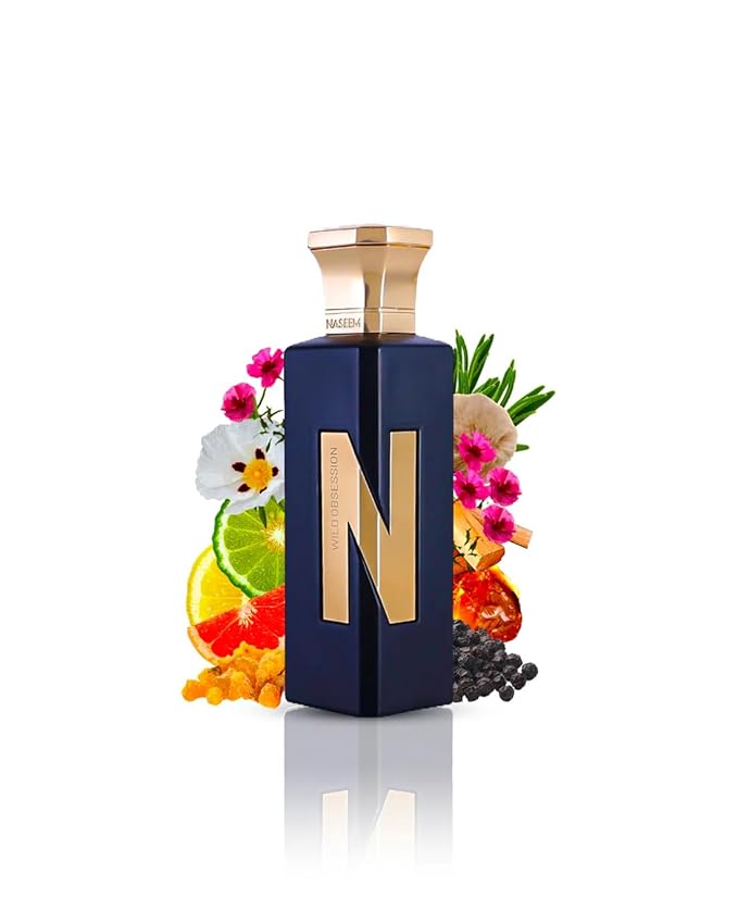 Naseem Wild Obsession Aqua Perfume 75 ml - Subtle Tone Eau De Parfum for Men & Women - Long Lasting, Hypoallergenic Fragrance with Notes of Black Pepper & Citrus