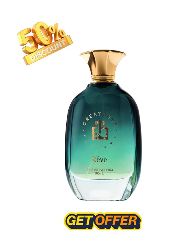 Greatness Reve Eau de Parfum - Unisex Perfume Bold and Nostalgic Scent - Long Lasting Perfume for Men and Women - Bergamot, Passion Fruit, Jasmine, Caramel, Patchouli - 100 ml