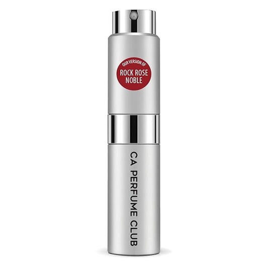 CA Perfume Impression of Rock Rose Noble for Men Oriental Fougere Scent Long Lasting Cologne for Men Eau De Parfum Travel Size Refillable Atomizer Spray 0.27 Fl Oz 8ml