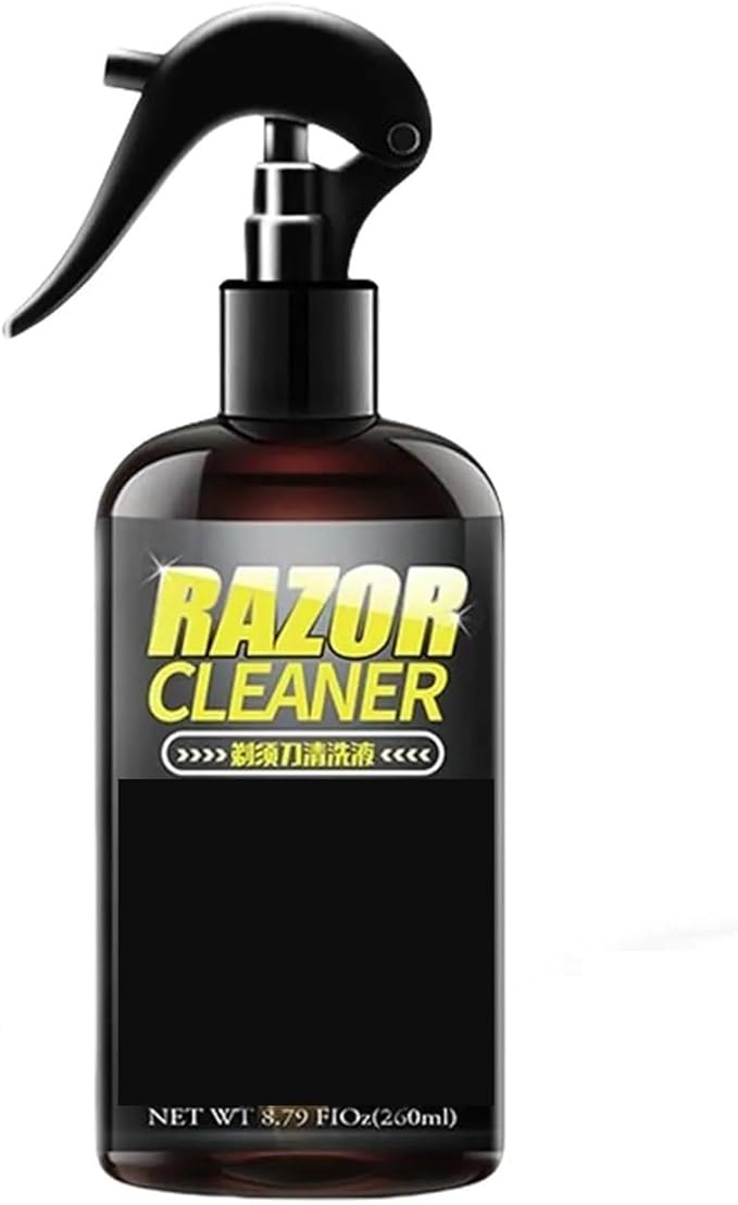 Electric Shaver Cleaning Solution 260ml Odorless Razor Cleaner Spray Non-Greasy Finish Rust Prevention For Home Grooming Tools