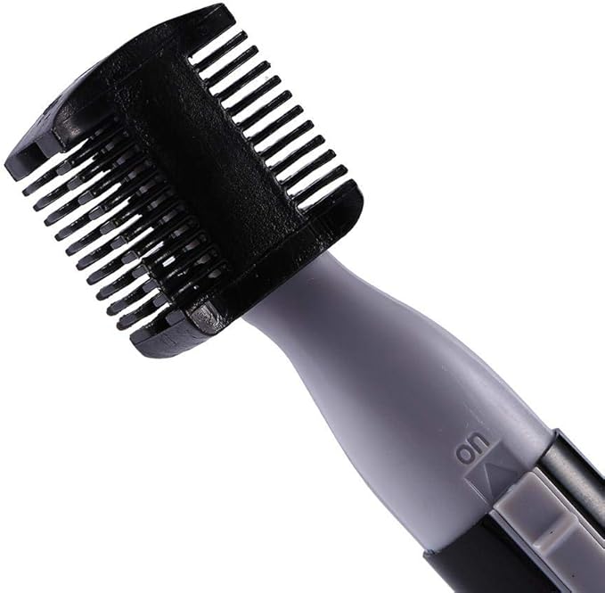 Keenso Women's Precision Eyebrow Trimmer, Multi-functional Hair Shaping Tool, Includes Guide Comb and Cleaning Brush, Safe and Gentle on Skin