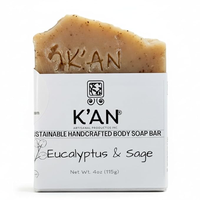 K'an Artisanal Handmade Soaps (Eucalyptus & Sage Soap Bar)