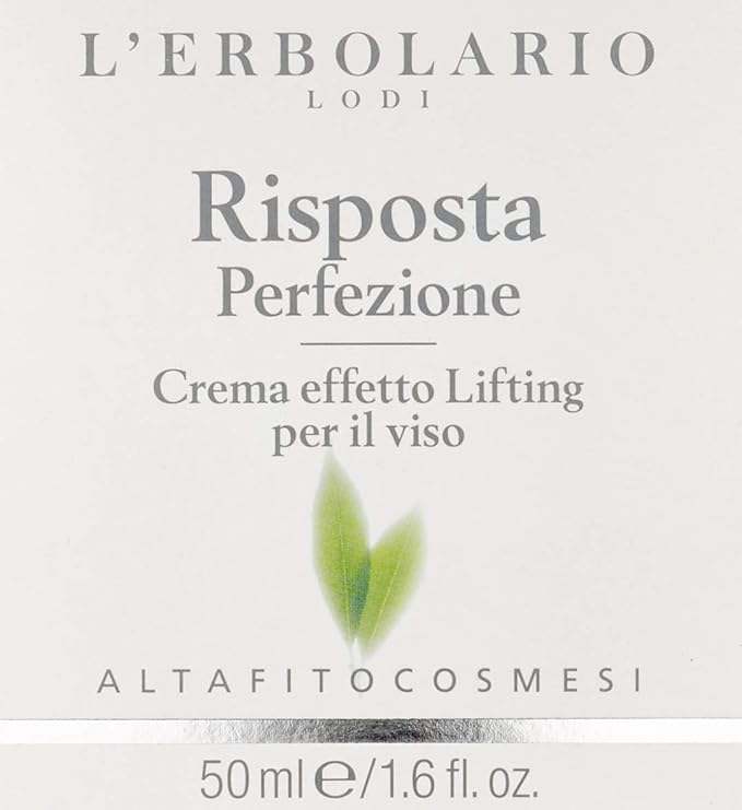 L'Erbolario Risposta Perfection Lifting Effect Face Cream – Face Moisturizer and Firming Day Cream – Facial Moisturizer for Skin Elasticity - 1.6 oz
