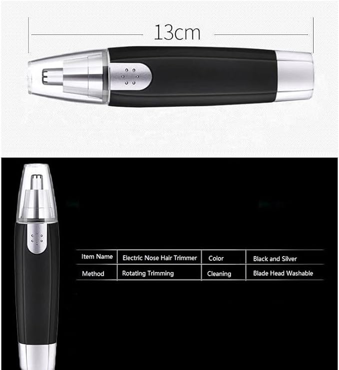 2 Pack Electric Nose Hair Trimmer, Professional Ear Hair Trimmer, Battery Powered Trimmer for Women Men (Battery Not included)