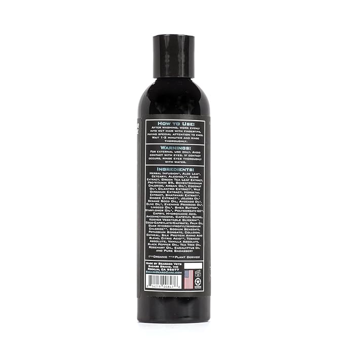 Badass Beard Care Beard Conditioner For Men - THE OUTLAW, 8oz - Made of Natural Ingredients for A Healthy, Soft, & Itch Free Beard and Mustache