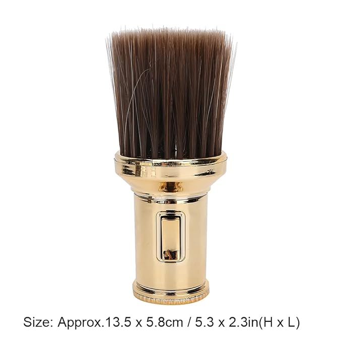 ZJchao Multifunctional Soft Light Hair Brush Shaving Tool for Barber Shop (Gold)