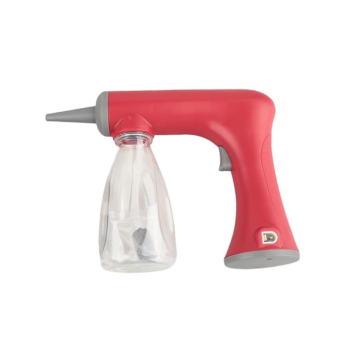 Foam Machine Professional Hot Lather Machine Cold and Hot Perm Convenient Reusable Lather Maker Charging for Salon Household, red