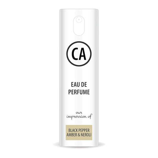 CA Perfume Impression of Black Pepper, Amber & Neroli Unisex Eau De Parfum Aromatic Spicy Scent Long Lasting Unisex Fragrance Travel Size TSA Ready for Day and Night Wear 0.33 Fl Oz 10ml