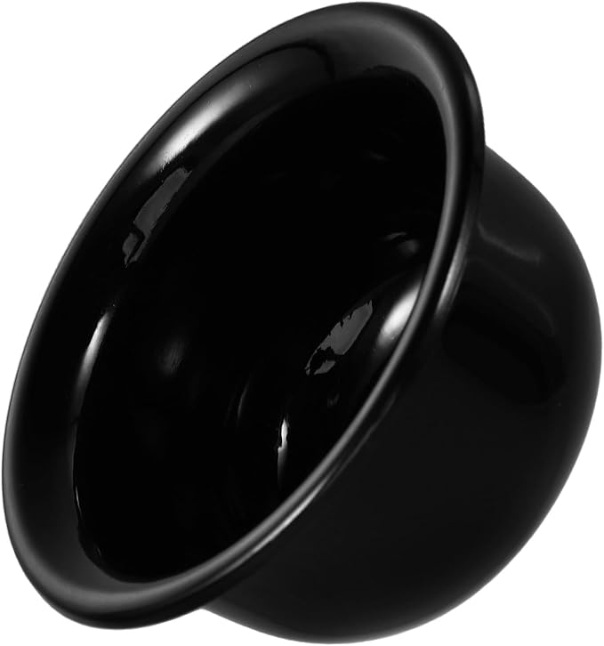 Veemoon Plastic Shaving Soap Bowl for Men Reusable Shave Soap Cup with Black Shaving Cream Dish Suitable for Home and Travel Use