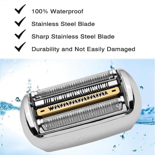 94M Replacement Heads for Braun Series 9 Pro, Replacement Foil & Cutter Compatible with Electric Shaver 9477cc, 9465cc, 9577cc