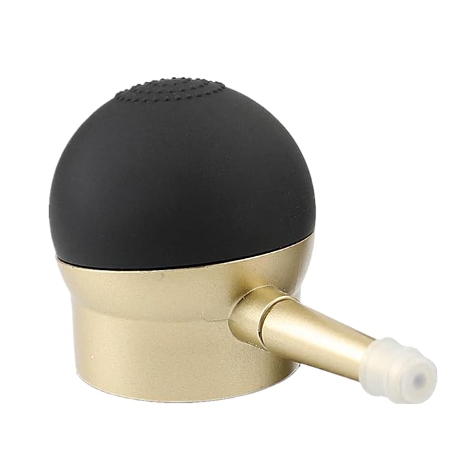 Hair Fibers Pump Fiber Applicator, Spray for Hair Building Fibers Nozzle Hair Thickening Tools, Instantly Thicken Thinning or Balding Hair for Men and Women (Gold)