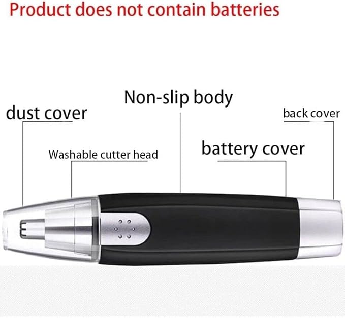 Electric Nose Hair Trimmer Professional Ear Hair Trimmer, Battery Powered Trimmer for Women Men