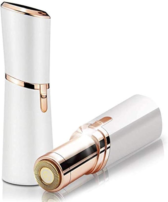 LA Beauty™ Facial Hair Remover for Women, Painless Lady Shaver, Peach Fuzz, Chin, Upper Lip Hair Removal with LED Light, Battery Included