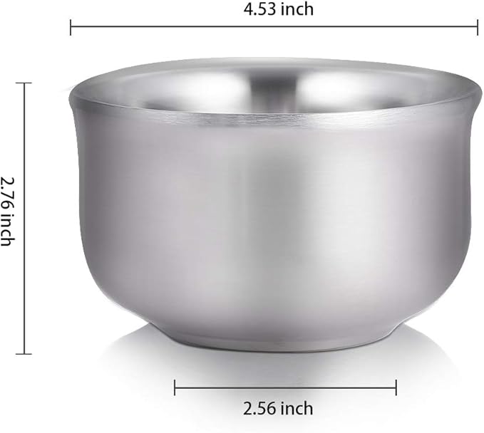 Cumberbatch Stainless Steel Shaving Bowl For Men, Men's Shaving Soap Bowl