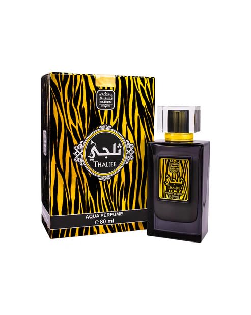 Naseem Thaljee Aqua Perfume Spray 80ml - Alcohol-Free Fresh Tone Eau De Parfum - Unisex Luxury Fragrance for Men & Women - Rich, Long-Lasting Scent with Amber & Leather Notes