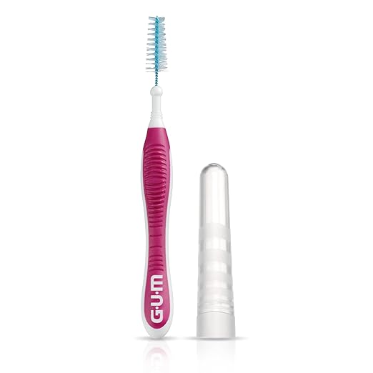 GUM Proxabrush Go-Betweens - Moderate - Interdental Brushes - Soft Bristled Dental Picks for Plaque Removal Health - Safe for Braces & Dental Devices, 10 Count (Pack of 4)