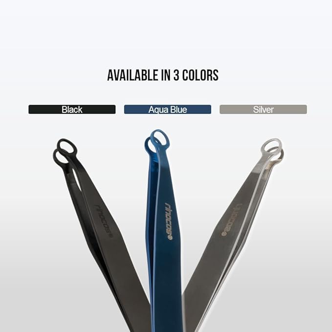 [Premium Hand-Made] Tweezers for women facial hair - Round tip Tweezers, Eyebrow Tweezers, 304 Surgical-grade Stainless Steel for Safety, Precision tweezers, Facial Hair for Men & Women