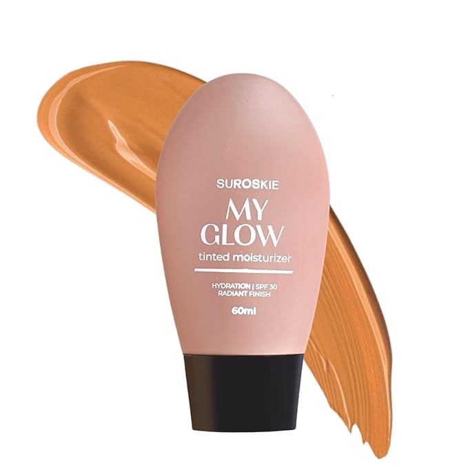 My Glow All-In-One Tinted Sunscreen Spf 30 Moisturizer 60 Ml Dark Shade | Niacinamide Cream For Men & Women