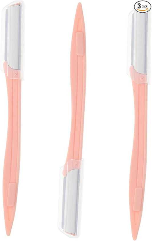 FRCOLOR 9pcs Eyebrow Facial Hair Trimmers Handle for Precision Brow Shaping Portable and Lightweight for Easy Use at