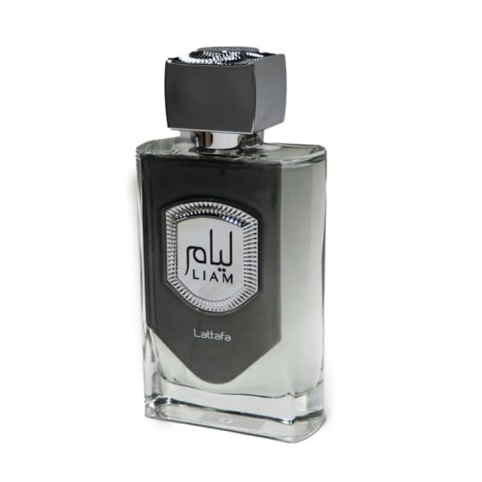 Lattafa Liam Grey for Unisex Eau de Parfum Spray, 3.4 Ounce / 100 ml