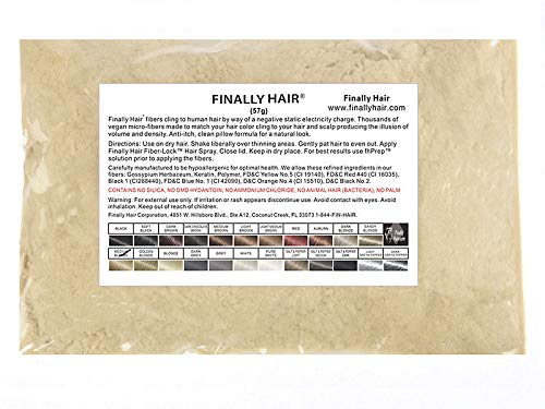Hair Building Fibers 57 Grams. Highest Grade Refill That You Can Use for Your Bottles From Competitors Like Toppik?, Xfusion?, Miracle Hair? (Light Medium Blonde)