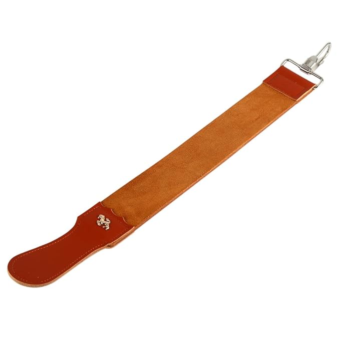 Straight Razor Strop Strap, Leather Sharpening Strap, Folding Knife Shave Sharpening Belt, Fit for Barber Use