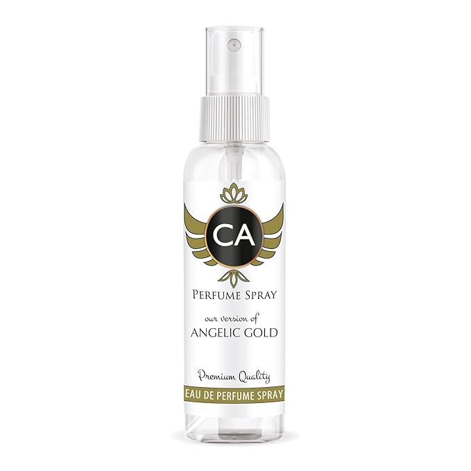CA Perfume Eco Refill Impression of Angelic Gold for Women Floral Fruity Long Lasting Fragrance Eau De Parfum 2 Fl Oz 60ml