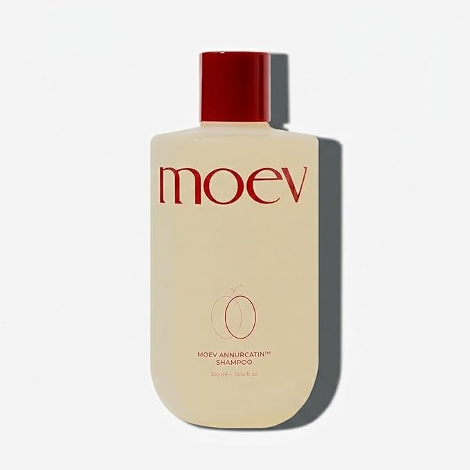 MOEV ANNURCATIN Shampoo | Korean Apple Hair Care for Strength and Volume in Thinning Hair | Adds Lift | Paraben-Free | Suitable for All Hair Types (10.14 fl.oz, Apple & Vanilla)
