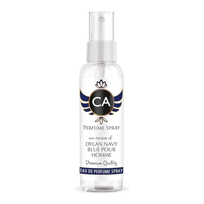 CA Perfume Eco Refill Impression of Dylan Navy Blue Pour Homme for Men Aromatic Fougere Long Lasting Fragrance Eau De Parfum 2 Fl Oz 60ml