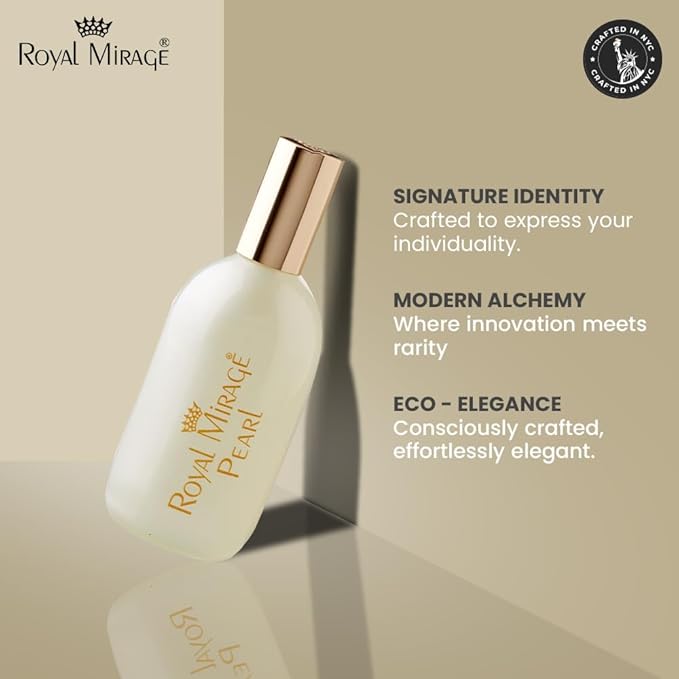 Royal Mirage Pearl Eau de Cologne - Premium Wild Berries & White Violet Fragrance Spray - 120ml (4 oz) Long-Lasting EDC - Authentic Heritage Scent
