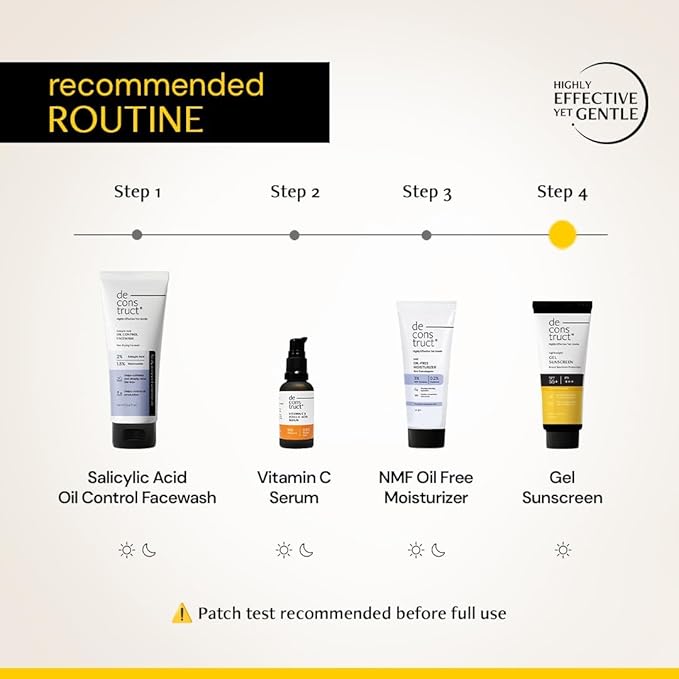 Deconstruct Face Gel Sunscreen In - Vivo Tested SPF 50 + and PA+++ | For oily, combination & normal skin | Matte, Lightweight & Airy, Non-greasy | For Men & Women - 50g