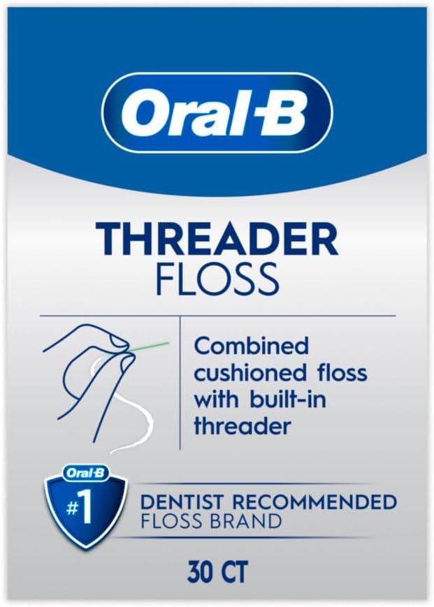 Oral-B Glide Pro-Health Dental Floss Threaders for Braces, 30 Count