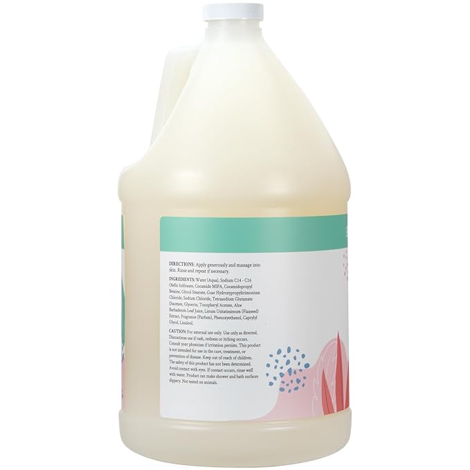 Ginger Lily Farms Botanicals Nourishing Body Wash, Eucalyptus Tranquility, 100% Vegan & Cruelty-Free, 1 Gallon (128 fl oz) Refill