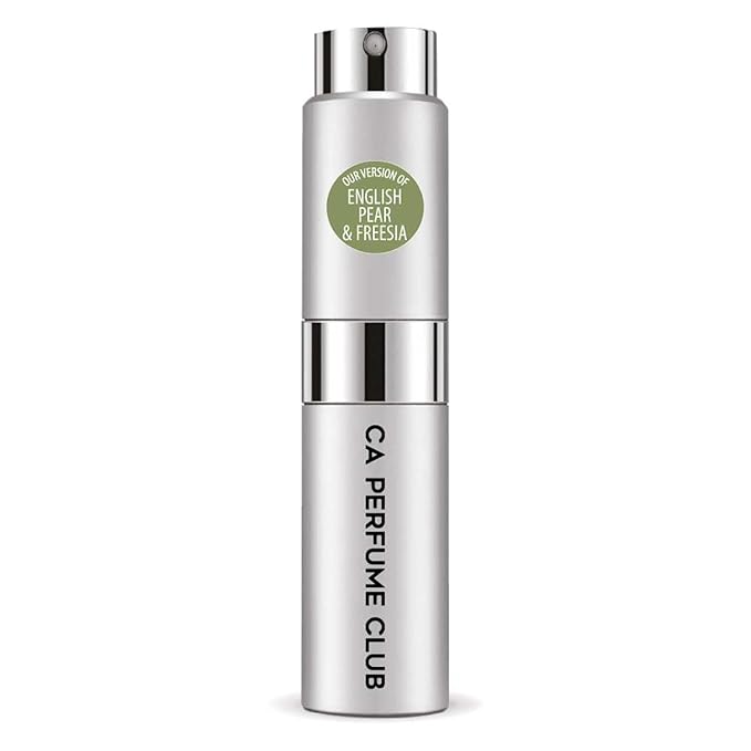 CA Perfume Impression of English Pear & Freesia for Women and Men Chypre Fruity Scent Long Lasting Unisex Fragrance Eau De Parfum Travel Size Refillable Atomizer Spray 0.27 Fl Oz 8ml