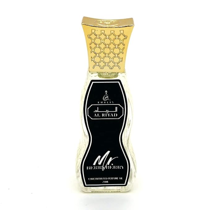 Maison d'Orient MR BERRYBERRY 20 mL Men's Roll-On Cologne, Alcohol-Free, Arab Cologne (Arab Perfume For Men) AL RIYAD Roll-On
