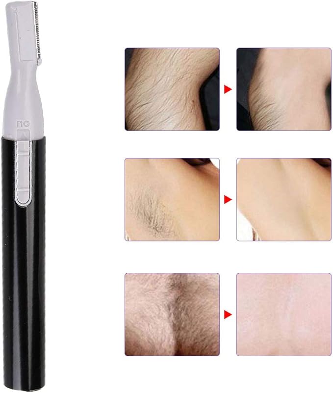 HURRISE Mini Hair Clipper, Detail Trimmer for Nose, Nose Hair Trimmer Electric Hair Armpit Nose Trimmer Shaver Hair Cutting Machine for Women Men Hair Remover