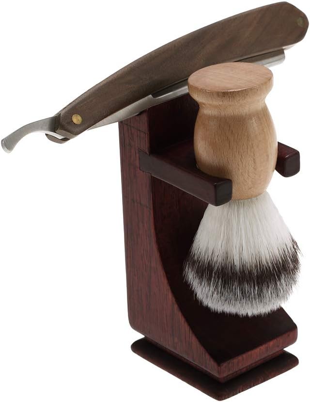 Shaving Brush Stand, wood Shaving Stand Holder Rosewood Material for Heavy Shaving Brush Set