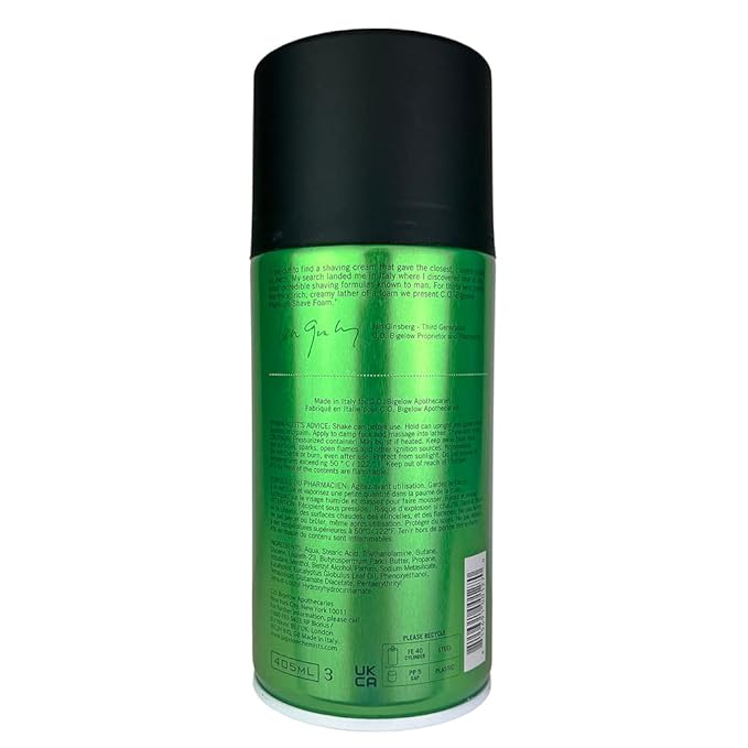 C.O. Bigelow Shaving Foam, 5.2 oz Mens Shaving Cream, Shave Foam for Men with Eucalyptus Oil for All Skin Types
