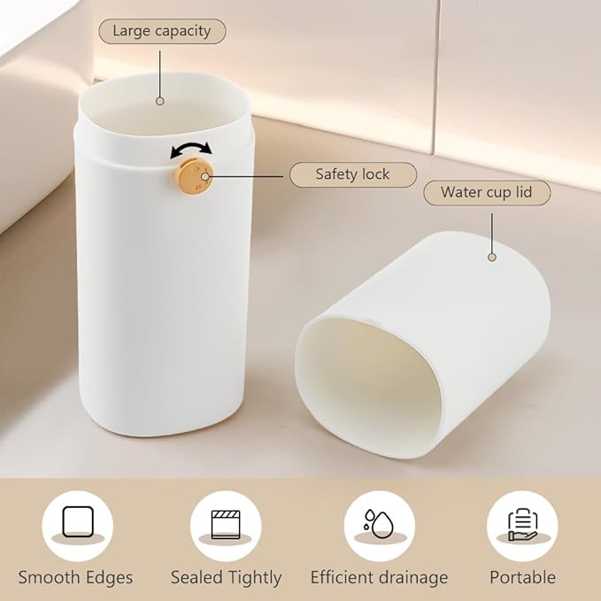 Xiaokeis Toothbrush Travel Holder for Electric Toothbrushes, Portable Travel Toothbrush Case, Tooth Brush and Toothpaste Cover for School, Traveling, Camping, Business Trip and Bathroom