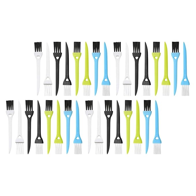 SOIMISS 36pcs Razor Cleaning Brushes Small Tool Set for Electric Shaver Maintenance with Plastic Handles Multi-color Hair Remover Accessories for Men’s Grooming