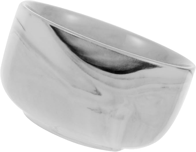 Marble Pattern Porcelain Shaving Soap Bowl Small Shave Container Multi-Use Foaming Bowl for Men Grooming Bathroom Accessories