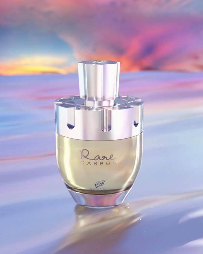 Afnan Rare Carbon Eau De Parfum Spray for Men, 3.4 Fl. Oz