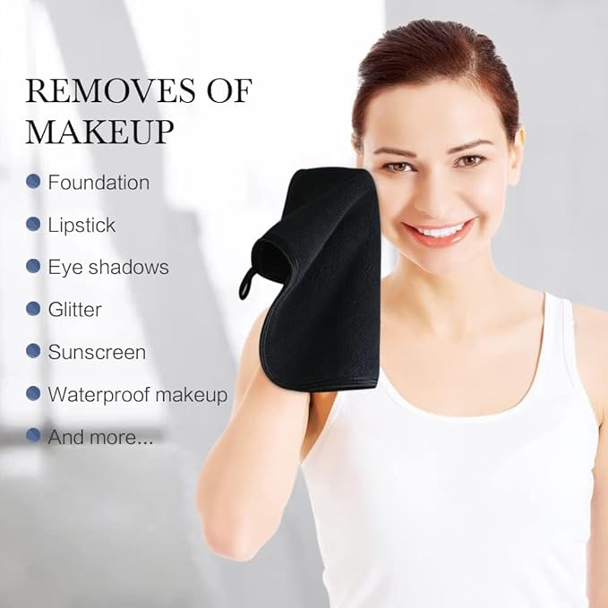 SINLAND Absorbent Coral Velvet Washcloth Ultra Soft Microfiber Face Towels 12 x 12 inch Multi-Purpose Face Cloths for Household and Sport