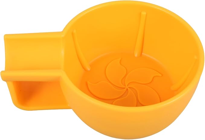 FRCOLOR Shaving Cream Bowl for Men Small Yellow Plastic Shaving Soap Bowl with Wide Mouth Thickened Anti-slip Structure and Foam Lathering