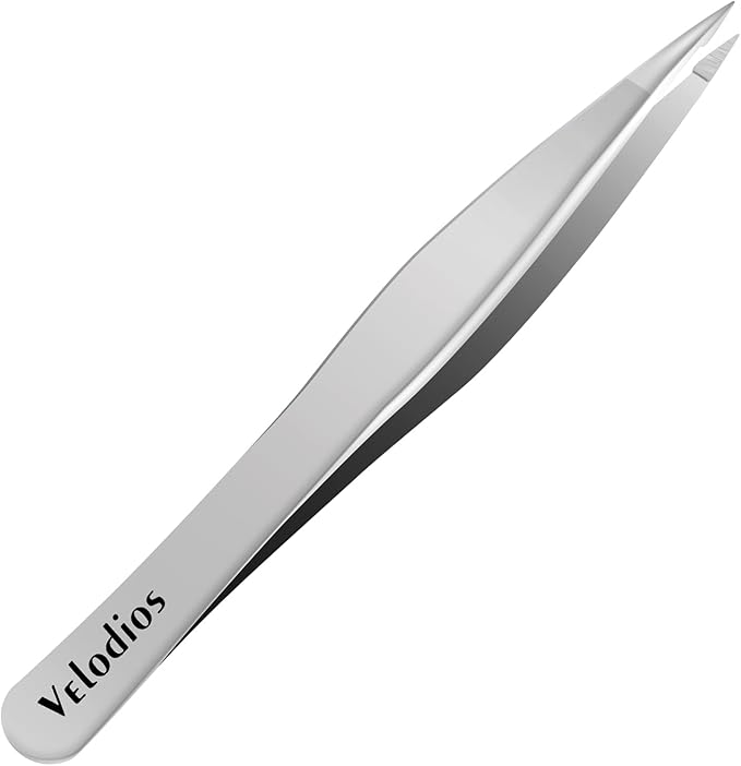 Pointed Tweezers for Women Facial Hair, High Precision Eyebrow Tweezers for Eyebrows, Ingrown Hair, Splinters, No Gaps and Perfectly Aligned