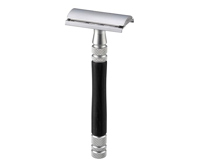 Jatai Feather Wood Handle Stainless Double Edge Razor