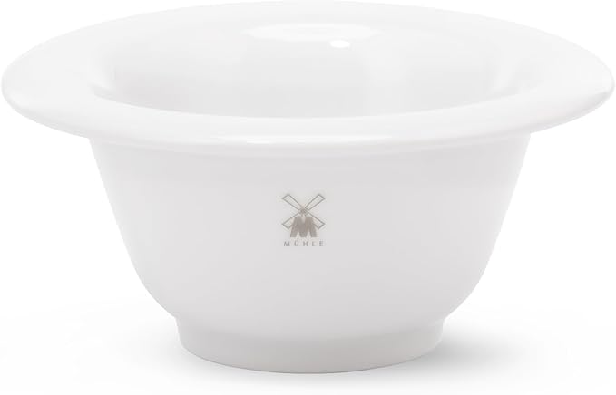 MÜHLE White Porcelain Platinum Rim Shaving Dish