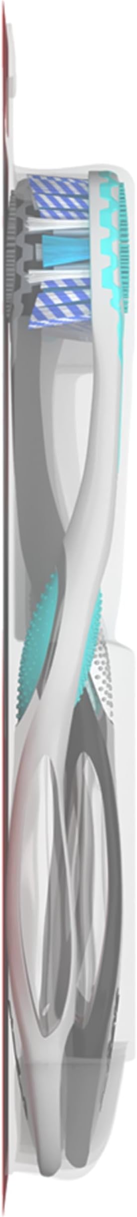 Colgate 360 Advanced Whitening Soft Toothbrush Pack, 4 Adult Soft Toothbrushes with Cheek and Tongue Cleaner, Helps Clean Your Teeth, Tongue, Cheeks, & Gums, 4 - Pack