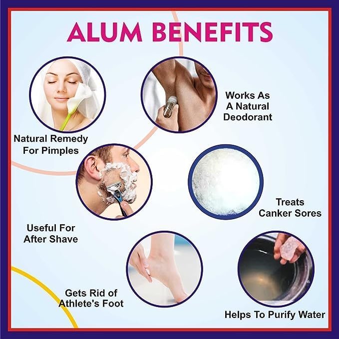 Shaving Alum Block, Aftershave Skincare for Men - 100% Natural (1 Alum Block)